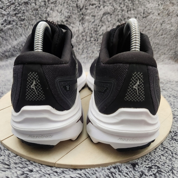 Mizuno Wave Inspire 18 Black Athletic Running Sneakers Shoes Women's Size 9.5 - Picture 7 of 9